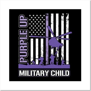 Purple Up for Military Kids Posters and Art